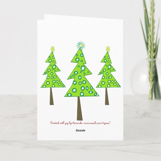 Vrolijke Kerstmis Y'all! Feestdagen Kaart (Achterkant)