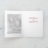 Vrolijke Kerstmis Y'all! Feestdagen Kaart (Binnen)