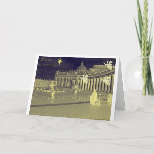 Vrolijke Kerstmis-Zazzel Feestdagen Kaart (Voorkant)