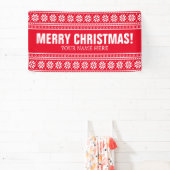 Vrolijke Kerstmisbanner voor commerciële zaken Spandoek (Insitu)