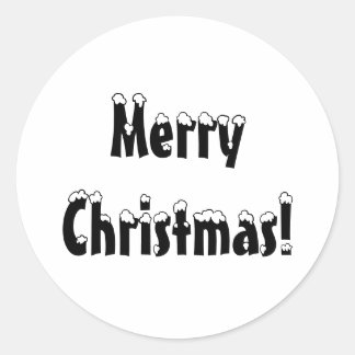 Vrolijke Kerstmisetiketten, Ronde Stickers, Kerstm Sticker