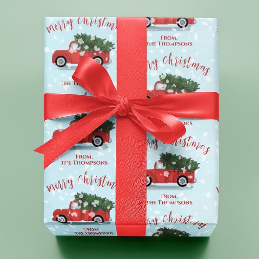 Vrolijke Kerstmiskalligrafie Schattigee Rustieke R Inpakpapier Vel