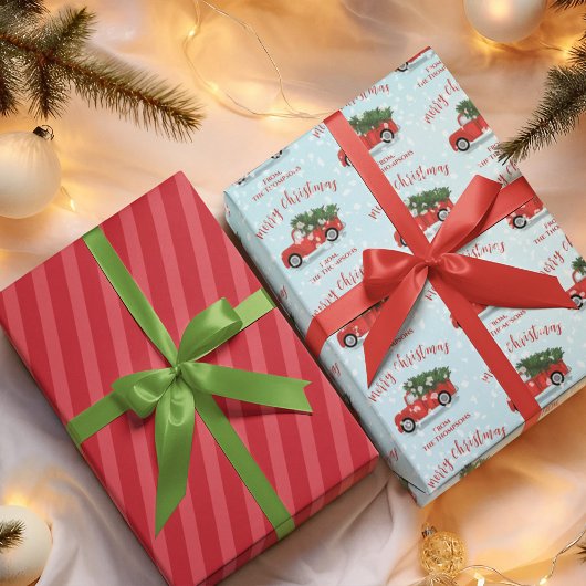 Vrolijke Kerstmiskalligrafie Schattigee Rustieke R Inpakpapier Vel