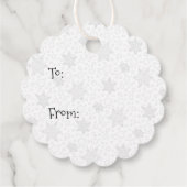 Vrolijke Kerstmiskerststal Baby Jesus Snowman Bedankjes Labels (Achterkant)