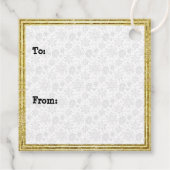 Vrolijke Kerstmiskerststal Baby Jesus Snowman Bedankjes Labels (Achterkant)