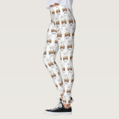 Vrolijke Kerstmiskerststal Baby Jesus Snowman Leggings (Links)