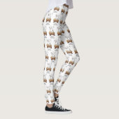 Vrolijke Kerstmiskerststal Baby Jesus Snowman Leggings (Rechts)