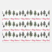 Vrolijke Kerstmisreeks Matte 19"x 29" Inpakpapier Vel (Voorkant)