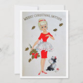 vrolijke kerstmoeder feestdagenkaart (Voorkant)