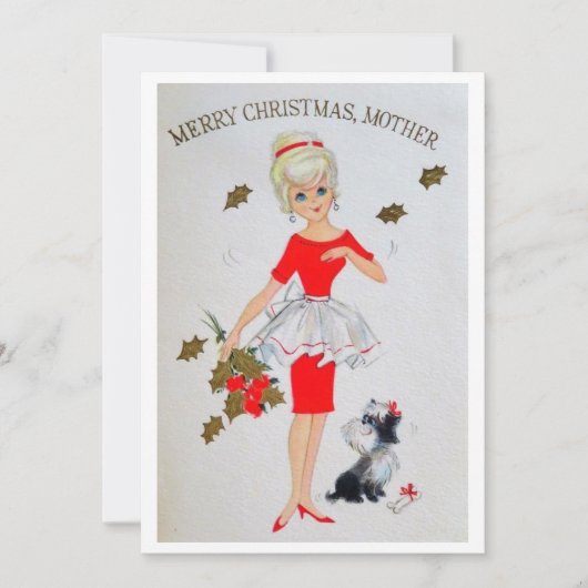  vrolijke kerstmoeder feestdagenkaart (Voorkant)
