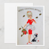  vrolijke kerstmoeder feestdagenkaart (Voorkant / Achterkant)