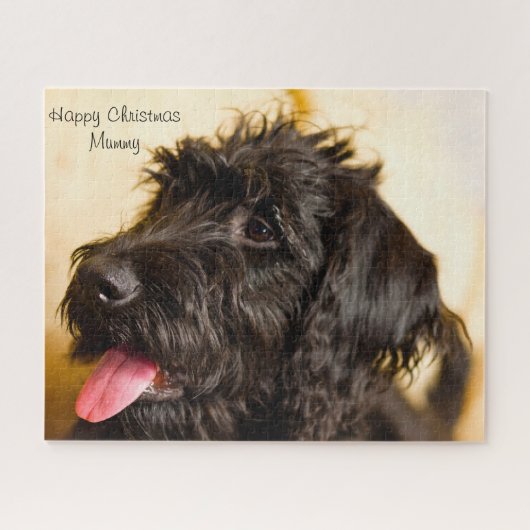 Vrolijke kerstmoeder. Jigzaag Puzzle Legpuzzel (Horizontaal)