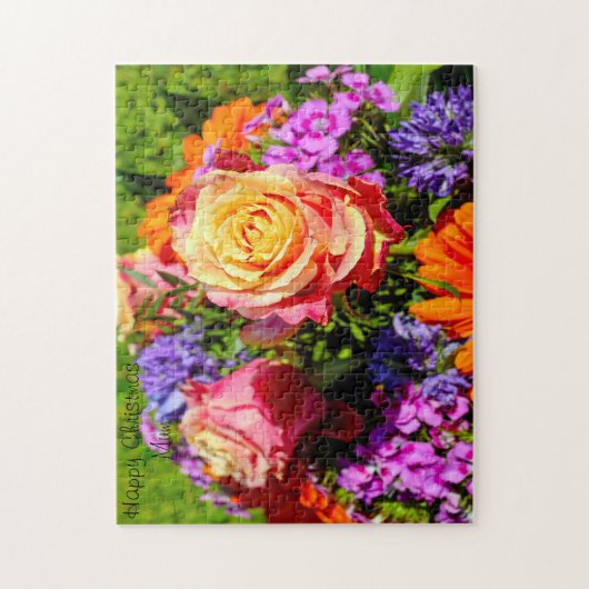 Vrolijke kerstmoeder. legpuzzel (Verticaal)