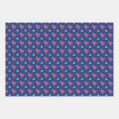 Vrolijke Kerstnaam Monogram Marine Red Teen Boy Inpakpapier Vel (Voorkant 3)
