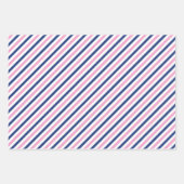 Vrolijke Kerstnaam Monogram Roze Marine Tiener Mei Inpakpapier Vel (Voorkant 2)