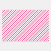 Vrolijke Kerstnaam Monogram Roze Tiener Meisje Inpakpapier Vel (Voorkant 2)