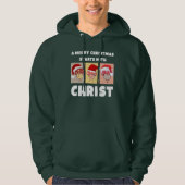 VROLIJKE KERSTPADDENSTOELEN begint met Christus Hoodie (Voorkant)