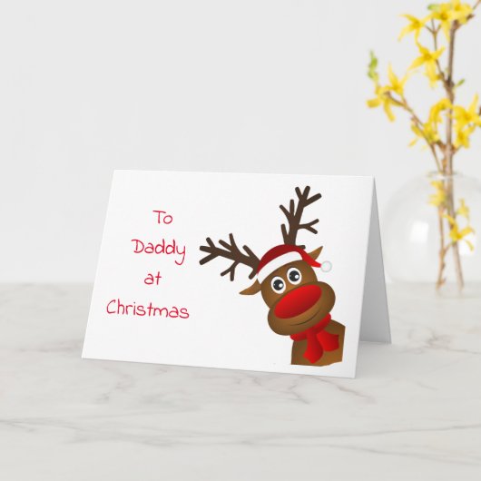 **VROLIJKE KERSTPAPA** IN DIENST! KAART (Gele Bloem)