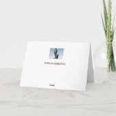 **VROLIJKE KERSTPAPA** IN DIENST! KAART (Achterkant)