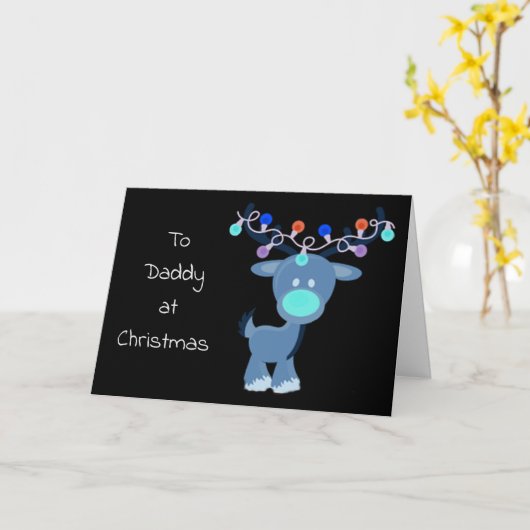 **VROLIJKE KERSTPAPA** IN DIENST! KAART (Gele Bloem)