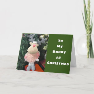 **VROLIJKE KERSTPAPA** VAN DOCHTER KAART