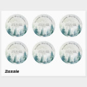 Vrolijke kerstpijnbomen vakantie stickers (Vel)