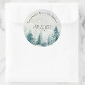 Vrolijke kerstpijnbomen vakantie stickers (Tas)