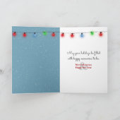 Vrolijke kerstpinguïns dansen kaart (Binnen)