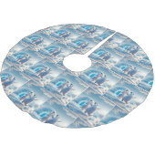 Vrolijke kerstpinguïns dansen kerstboom rok (Gekanteld)