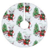 vrolijke kerstrat kerstboom rok (Voorkant)