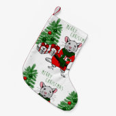 vrolijke kerstrat kleine kerstsok (Voorkant (Hangend))