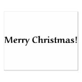 Vrolijke Kerstrechthoek grote rubberen stempel (Afrduk)