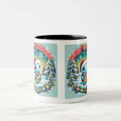 Vrolijke Kerstschildpad Groet Mok (Center)