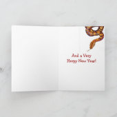  vrolijke kerstslang Kaart (Binnen)