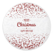 VROLIJKE KERSTSPRANKELINGEN KERAMISCHE KNOP (Voorkant)