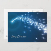 Vrolijke kerstster feestdagenkaart (Voorkant / Achterkant)