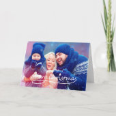 Vrolijke kerstster | Vakantie Groet Kaart (Voorkant)