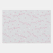 Vrolijke Kerststerren Kerstbomen Kerstmis Inpakpapier Vel (Voorkant 3)