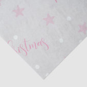 Vrolijke Kerststerren Roze Groene Kerst Tissuepapier (Detail)