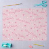 Vrolijke kerststerren Roze kerst Tissuepapier (Craft)