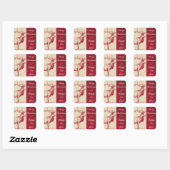 vrolijke kerststickers vierkante sticker (Vel)