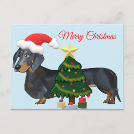 Vrolijke kerstteckel met Tree Kaart