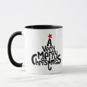Vrolijke kerstthee en -koffie mok (Links)