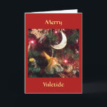 Vrolijke Kersttijd Feestdagen Kaart<br><div class="desc">In Italië, is er een traditie van Befana, de heks die rond in Epiphany vliegt. De kerstboom, of de boom Yule, kan terug naar oud heidendom dateren, en zeker dateert de douane van het brengen van groen in het huis voor de de winterzonnestilstand terug naar oude heidense tijden. (de groet...</div>