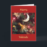 Vrolijke Kersttijd Feestdagen Kaart<br><div class="desc">In Italië, is er een traditie van Befana, de heks die rond in Epiphany vliegt. De kerstboom, of de boom Yule, kan terug naar oud heidendom dateren, en zeker dateert de douane van het brengen van groen in het huis voor de de winterzonnestilstand terug naar oude heidense tijden. (de groet...</div>