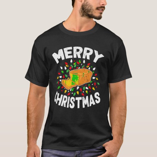 Vrolijke Kersttruien Grappig Eten Liefhebber Banaa T-shirt (Voorkant)