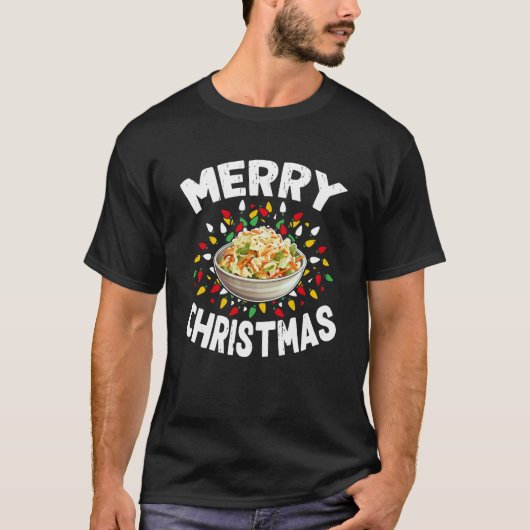 Vrolijke Kersttruien Grappige Voedsel Liefhebber C T-shirt (Voorkant)