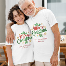 Vrolijke kersttypografie Modern Family Matching