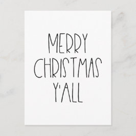 Vrolijke kerstvakantie briefkaart