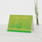 Vrolijke kerstvakantie gevouwen Folie Kaart (Voorkant)